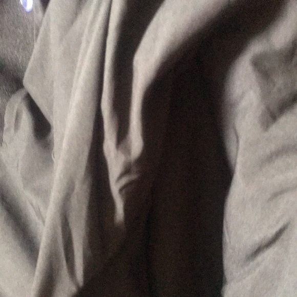 Black wide collar double button trench coat. Size SMALL - Picture 14 of 14